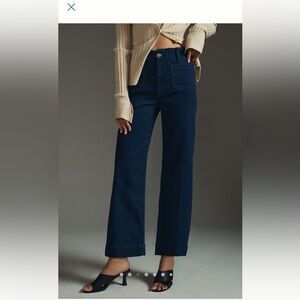 Anthropologie Meave Colette cropped dark denim 10/30